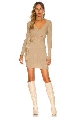 Sean Wrap Dress Black -Camila coelho Shop LPAR WD627 V1