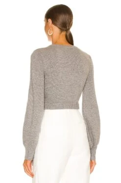 Balloon Sleeve Wrap Med Heather Grey -Camila coelho Shop LPAR WK197 V3