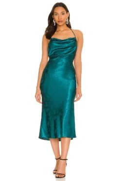 Mermaid Midi Dress Deep Teal