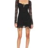 Sienna Lace Mini Dress Black -Camila coelho Shop MALR WD1234 V1