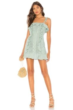 Mara Mini Dress Jade Green