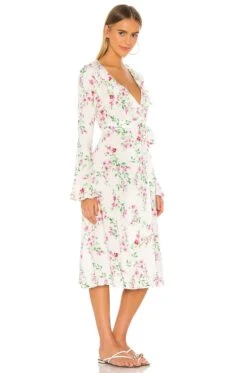Cranford Midi Dress White Raspberry -Camila coelho Shop MALR WD896 V2
