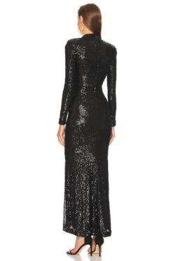 X REVOLVE Houston Gown Black -Camila coelho Shop MELR WD701 V3