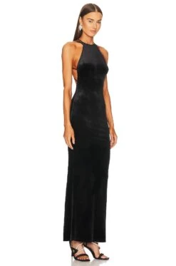 X REVOLVE Tawny Maxi Dress Black -Camila coelho Shop MELR WD760 V3