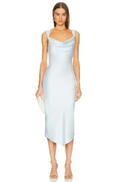 X REVOLVE Kylen Midi Dress Sage -Camila coelho Shop MELR WD800 V1