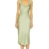 X REVOLVE Kylen Midi Dress Sage -Camila coelho Shop MELR WD853 V1