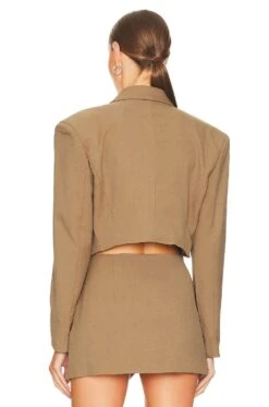 Marilyn Cropped Jacket Beige 10 Marilyn Cropped Jacket Beige -Camila coelho Shop MFAR WO1 V4