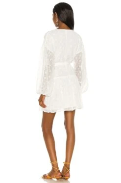 Minkpink Jessika Drop Waist Mini Dress White -Camila coelho Shop MINK WD763 V3