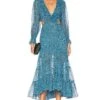 Amelia Dress Cerulean Ditzy 2 Amelia Dress Cerulean Ditzy -Camila coelho Shop MISA WD618 V1