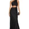 Jillian Satin Gown Black -Camila coelho Shop MISR WD262 V1