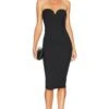 Sophia Strapless Midi Dress Black -Camila coelho Shop MOTO WD130 V1