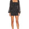 Jaliyah Ruched Mini Dress Black Floral 2 Jaliyah Ruched Mini Dress Black Floral -Camila coelho Shop MOTO WD139 V1