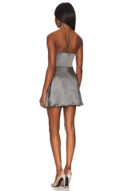 Talia Diamond Dress Grey -Camila coelho Shop MOTO WD199 V3