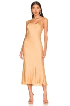 Sofia Bias Cut Slip Dress Fort Knox