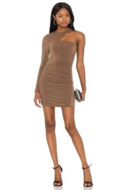 Benedette Mini Dress Brown
