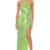 Jesper Maxi Dress Neon Green -Camila coelho Shop NBDR WD2686 V1