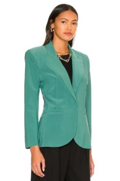 Norma Kamali Single Breasted Jacket Mountain Green -Camila coelho Shop NKAM WO123 V3