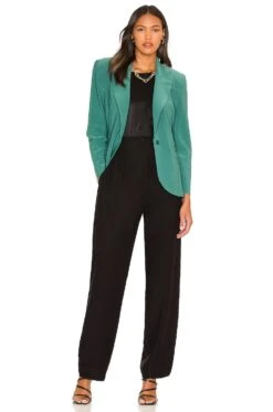 Norma Kamali Single Breasted Jacket Mountain Green -Camila coelho Shop NKAM WO123 V5