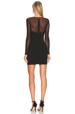 Sade Long Sleeve Mini Dress Black -Camila coelho Shop NKIE WD560 V3