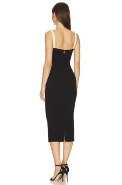 Nouveau Midi Dress Black -Camila coelho Shop NKIE WD586 V3
