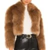 Tatiana Faux Fur Jacket Tan 1 Tatiana Faux Fur Jacket Tan -Camila coelho Shop NKIE WO5 V1