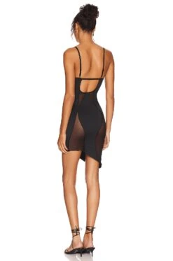 OW Collection Swirl Mini Dress Black Caviar 8 OW Collection Swirl Mini Dress Black Caviar -Camila coelho Shop OWIR WD38 V3