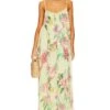 ROBE LONGUE RUE Colourfull Floral On Lime Green -Camila coelho Shop ROCS WD265 V1