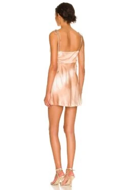X REVOLVE Ariella Dress Neutral Tie Dye -Camila coelho Shop ROFR WD295 V3