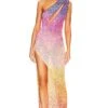Candice Crochet Dress Sunset Ombre