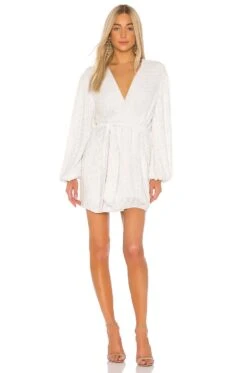 Gabrielle Robe Moonglow White 15 Gabrielle Robe Moonglow White -Camila coelho Shop ROFR WD77 V1 1