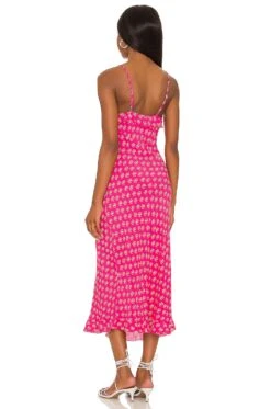 Shelley Emmylou Midi Dress Magenta -Camila coelho Shop ROLS WD33 V3