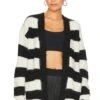 Artemis Cardigan Black & White Stripe -Camila coelho Shop RTAR WK94 V1