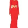 Oasis Long Sleeve Midi Dress Red -Camila coelho Shop RUMR WD22 V1