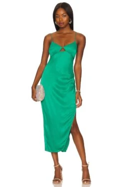 Ashlee Midi Dress Kelly Green