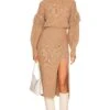 Angelle Sweater Dress Oatmeal -Camila coelho Shop SAYR WD410 V1
