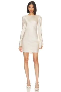 X Revolve Basier Dress Ivory