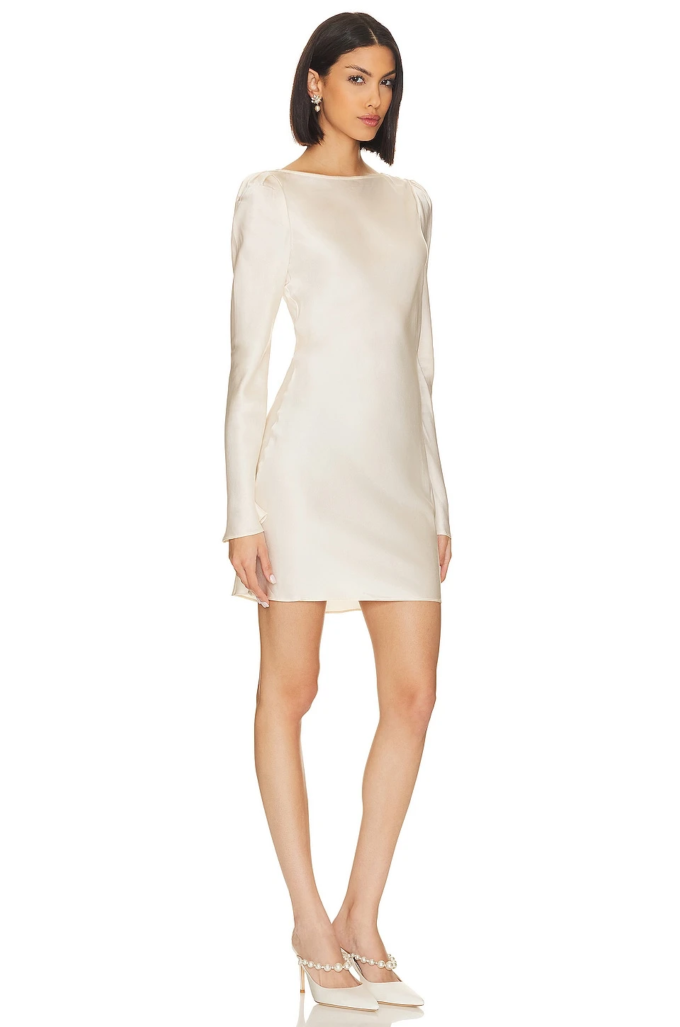 X Revolve Basier Dress Ivory 4 X Revolve Basier Dress Ivory - Image 2