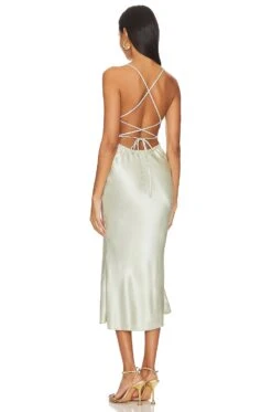 X REVOLVE Cassie Midi Dress Sage -Camila coelho Shop SCOL WD205 V3