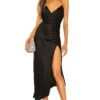 Emma Silk Dress Black -Camila coelho Shop SERR WD10 V1