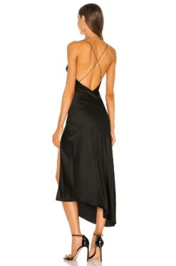 Emma Silk Dress Black -Camila coelho Shop SERR WD10 V3