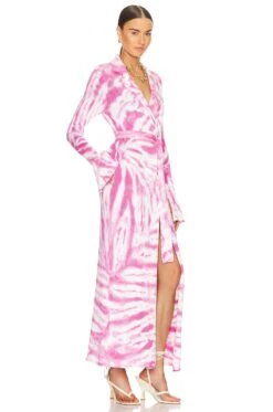 Gloria Cardigan Dress White Pink Swirl Td -Camila coelho Shop SERR WD72 V2