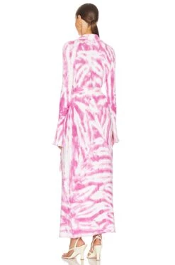 Gloria Cardigan Dress White Pink Swirl Td -Camila coelho Shop SERR WD72 V3