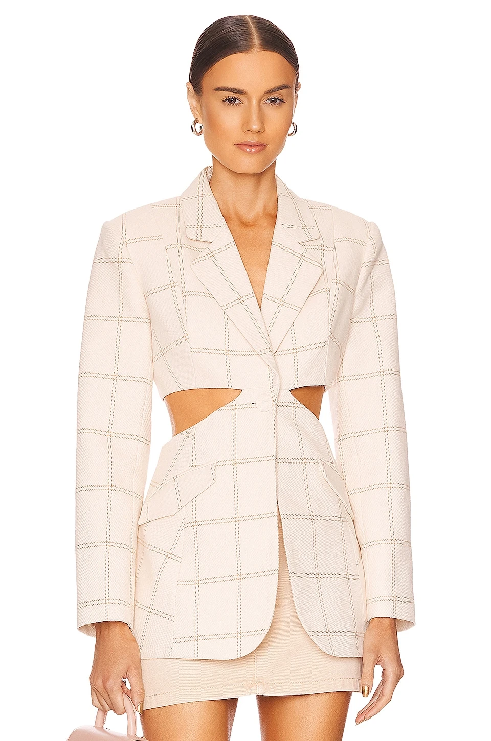 VESTE GEORGIA Almond Check 3 VESTE GEORGIA Almond Check