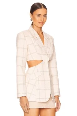 VESTE GEORGIA Almond Check 7 VESTE GEORGIA Almond Check -Camila coelho Shop SIGR WO6 V2