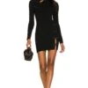 Dakota Mini Knit Dress Black -Camila coelho Shop SLEE WD85 V1