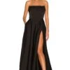 X REVOLVE Heidi Gown Black -Camila coelho Shop SLEE WD88 V1