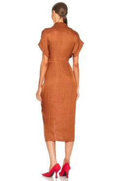 Steve Madden Tori Midi Dress Mocha Bisque -Camila coelho Shop SMAD WD4 V3