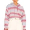 Ombre Striped Hoodie Blue Combo -Camila coelho Shop SOMR WK4 V1