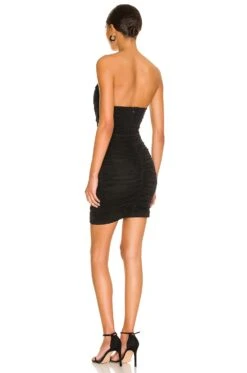 Sonya Bustier Mesh Dress Black -Camila coelho Shop SPDW WD1785 V3