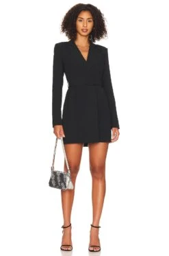 Joan Belted Blazer Dress Black -Camila coelho Shop SPDW WD2027 V1 1